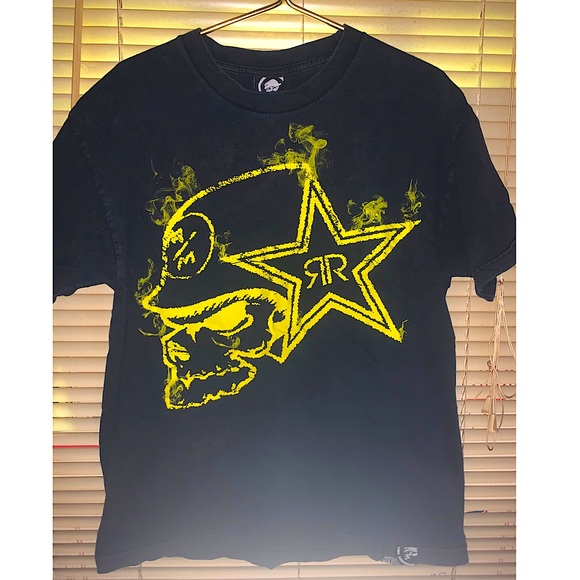 Metal Mulisha Shirts Rr Rockstar Energy Drink Graphic Shirt Skull